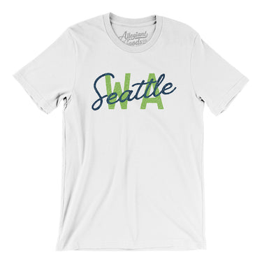Seattle Wa Overprinted Men/Unisex T-Shirt-Allegiant Goods Co. Vintage Sports Apparel