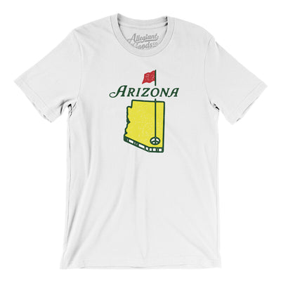 Arizona Golf Men/Unisex T-Shirt-White-Allegiant Goods Co. Vintage Sports Apparel