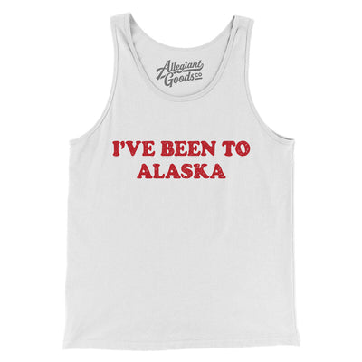 I've Been To Alaska Men/Unisex Tank Top-White-Allegiant Goods Co. Vintage Sports Apparel