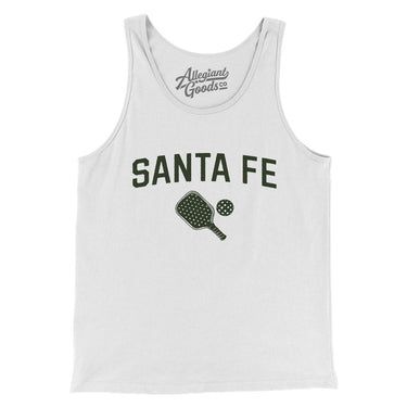 Santa Fe Pickleball Men/Unisex Tank Top-White-Allegiant Goods Co. Vintage Sports Apparel