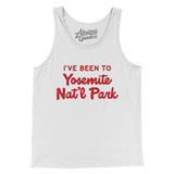 I've Been To Yosemite National Park Men/Unisex Tank Top-White-Allegiant Goods Co. Vintage Sports Apparel