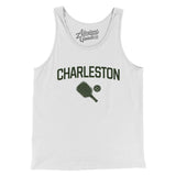 Charleston Pickleball Men/Unisex Tank Top-White-Allegiant Goods Co. Vintage Sports Apparel