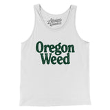 Oregon Weed Men/Unisex Tank Top-White-Allegiant Goods Co. Vintage Sports Apparel