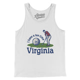 I Have A Tee Time In Virginia Men/Unisex Tank Top-White-Allegiant Goods Co. Vintage Sports Apparel