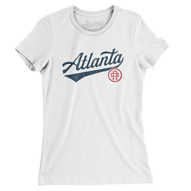 Atlanta Vintage Script Women's T-Shirt-Allegiant Goods Co. Vintage Sports Apparel