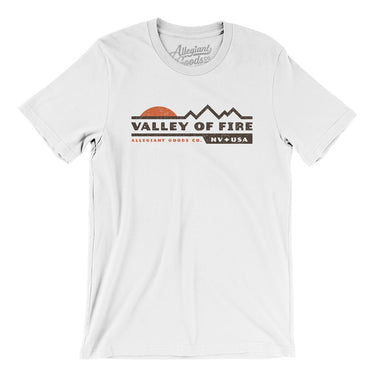 Valley Of Fire Sunset Men/Unisex T-Shirt-White-Allegiant Goods Co. Vintage Sports Apparel