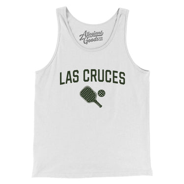 Las Cruces Pickleball Men/Unisex Tank Top-White-Allegiant Goods Co. Vintage Sports Apparel