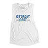 Detroit Grit Women's Flowey Scoopneck Muscle Tank-White-Allegiant Goods Co. Vintage Sports Apparel