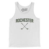 Rochester Golf Men/Unisex Tank Top-White-Allegiant Goods Co. Vintage Sports Apparel