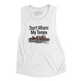 Don't Miami My Tampa Women's Flowey Scoopneck Muscle Tank-White-Allegiant Goods Co. Vintage Sports Apparel