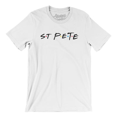 St Pete Friends Men/Unisex T-Shirt-White-Allegiant Goods Co. Vintage Sports Apparel