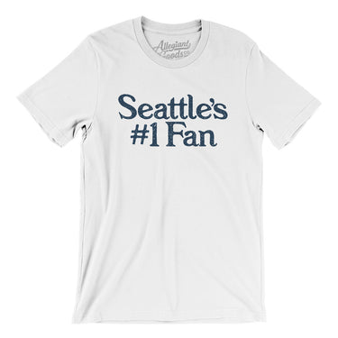 Seattle's Number 1 Fan Men/Unisex T-Shirt-White-Allegiant Goods Co. Vintage Sports Apparel
