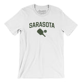 Sarasota Pickleball Men/Unisex T-Shirt-White-Allegiant Goods Co. Vintage Sports Apparel