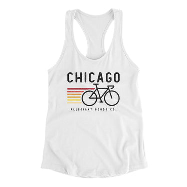 Chicago Cycling Women's Racerback Tank-Allegiant Goods Co. Vintage Sports Apparel
