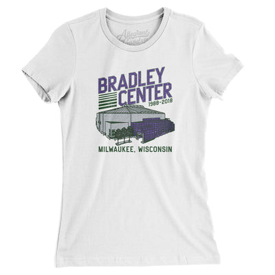 Bradley Center Women's T-Shirt-White-Allegiant Goods Co. Vintage Sports Apparel