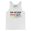 San Antonio Cycling Men/Unisex Tank Top-White-Allegiant Goods Co. Vintage Sports Apparel