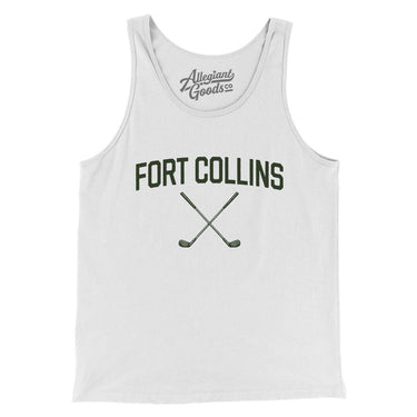 Fort Collins Golf Men/Unisex Tank Top-White-Allegiant Goods Co. Vintage Sports Apparel