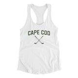 Cape Cod Golf Women's Racerback Tank-White-Allegiant Goods Co. Vintage Sports Apparel