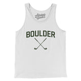 Boulder Golf Men/Unisex Tank Top-White-Allegiant Goods Co. Vintage Sports Apparel