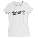 Indianapolis Vintage Script Women's T-Shirt-Allegiant Goods Co. Vintage Sports Apparel