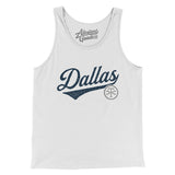Dallas Vintage Script Men/Unisex Tank Top-Allegiant Goods Co. Vintage Sports Apparel