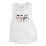 Kansas City Cycling Women's Flowey Scoopneck Muscle Tank-Allegiant Goods Co. Vintage Sports Apparel