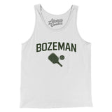 Bozeman Pickleball Men/Unisex Tank Top-White-Allegiant Goods Co. Vintage Sports Apparel