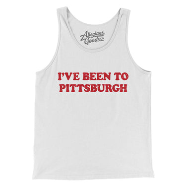 I've Been To Pittsburgh Men/Unisex Tank Top-White-Allegiant Goods Co. Vintage Sports Apparel