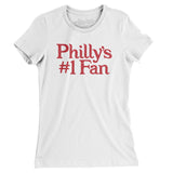 Philly's Number 1 Fan Women's T-Shirt-White-Allegiant Goods Co. Vintage Sports Apparel