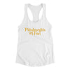 Pittsburgh's Number 1 Fan Women's Racerback Tank-White-Allegiant Goods Co. Vintage Sports Apparel