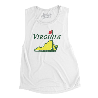 Virginia Golf Women's Flowey Scoopneck Muscle Tank-Allegiant Goods Co. Vintage Sports Apparel