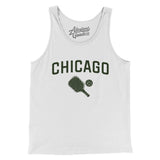 Chicago Pickleball Men/Unisex Tank Top-White-Allegiant Goods Co. Vintage Sports Apparel
