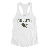 Duluth Pickleball Women's Racerback Tank-White-Allegiant Goods Co. Vintage Sports Apparel