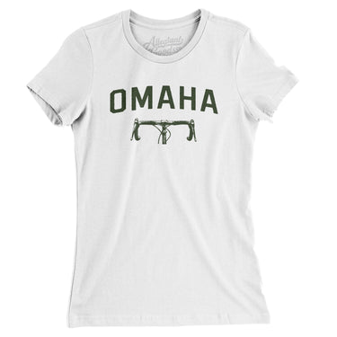 Omaha Cycling Women's T-Shirt-White-Allegiant Goods Co. Vintage Sports Apparel