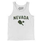 Nevada Pickleball Men/Unisex Tank Top-White-Allegiant Goods Co. Vintage Sports Apparel