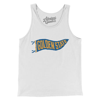 Golden State Pennant Men/Unisex Tank Top-Allegiant Goods Co. Vintage Sports Apparel