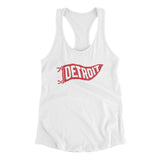 Detroit Pennant Women's Racerback Tank-Allegiant Goods Co. Vintage Sports Apparel