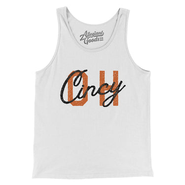 Cincy Oh Overprinted Men/Unisex Tank Top-Allegiant Goods Co. Vintage Sports Apparel
