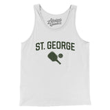 St. George Pickleball Men/Unisex Tank Top-White-Allegiant Goods Co. Vintage Sports Apparel
