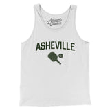 Asheville Pickleball Men/Unisex Tank Top-White-Allegiant Goods Co. Vintage Sports Apparel