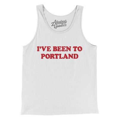 I've Been To Portland Men/Unisex Tank Top-White-Allegiant Goods Co. Vintage Sports Apparel