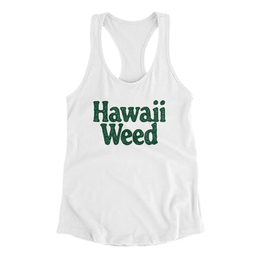 Hawaii Weed Women's Racerback Tank-Allegiant Goods Co. Vintage Sports Apparel