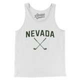 Nevada Golf Men/Unisex Tank Top-White-Allegiant Goods Co. Vintage Sports Apparel