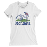 I Have A Tee Time In Montana Women's T-Shirt-White-Allegiant Goods Co. Vintage Sports Apparel