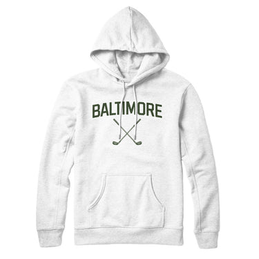 Baltimore Golf Hoodie-White-Allegiant Goods Co. Vintage Sports Apparel