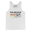 Philadelphia Cycling Men/Unisex Tank Top-White-Allegiant Goods Co. Vintage Sports Apparel