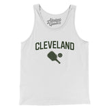 Cleveland Pickleball Men/Unisex Tank Top-White-Allegiant Goods Co. Vintage Sports Apparel