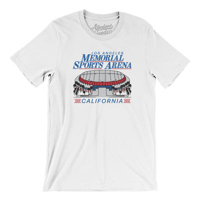 Los Angeles Memorial Sports Arena Men/Unisex T-Shirt-White-Allegiant Goods Co. Vintage Sports Apparel