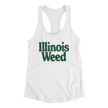 Illinois Weed Women's Racerback Tank-Allegiant Goods Co. Vintage Sports Apparel