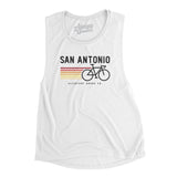 San Antonio Cycling Women's Flowey Scoopneck Muscle Tank-Allegiant Goods Co. Vintage Sports Apparel